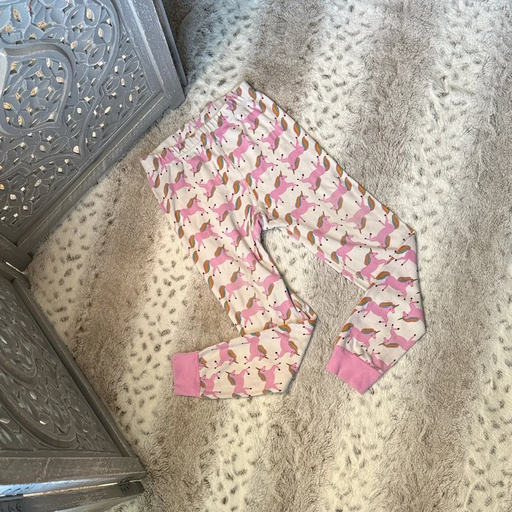 Hanna Andersson Unicorn pajama pants girls size 6 magical pastel girlhoodcore